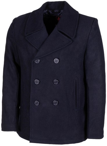 Navy marine pea coat tuch - us,