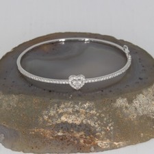 Sale! Wert 4790 € Brillant Armreif (0,72 carat) 750 18 Karat Weiß Gold