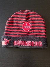 1. FC Nürnberg, FCN, "Glubb", Strickmütze / Beanie – Schwarz-Rot gestreift