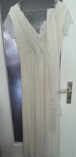Langes umstandsbrautkleid mit - langes,