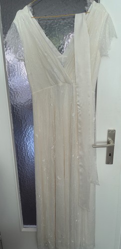 Langes umstandsbrautkleid mit - langes,