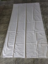 Damast Tischdecke für Biertisch/ Bierzelttisch . Weiß. 180 cm x 95 cm.