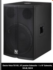 Electrovoice TX 1181 PA Boxen