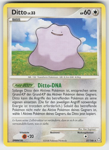 Pokémon ditto 146 non - de,