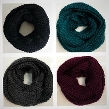 Strickschal Loop Winterschal Rundschal Damen Herr schlauchschal Unisex Neu XXL 