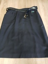 Gerader Rock, dunkel Blau, Gr. 44, maritimer Stil