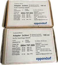 4 Stück Eppendorf Adapter 2x30ml für Recheckbehälter 100ml Artikel 5804 757.009
