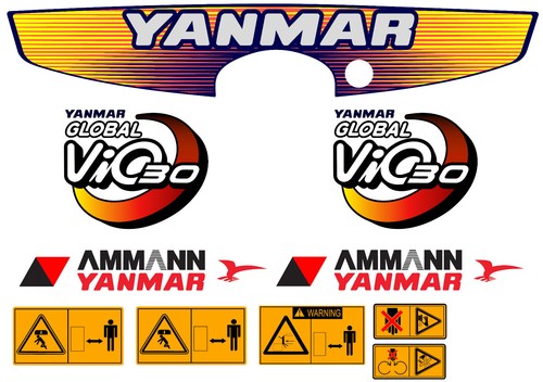 Yanmar vio bagger - yanmar, aufkleber