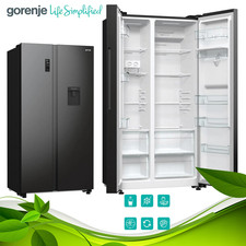 Gorenje NRR9185EABXLWD Side by Side Kühlschrank Schwarz Wasserspender NoFrost