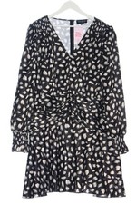 LITTLE MISTRESS Langarmkleid Damen Kleid Gr. DE 50 schwarz-weiß Casual-Look