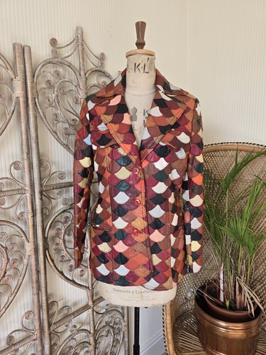 Vintage fischschuppen leder - fischschuppen,