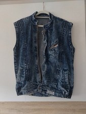 Damen Weste Jeans Acid Wash