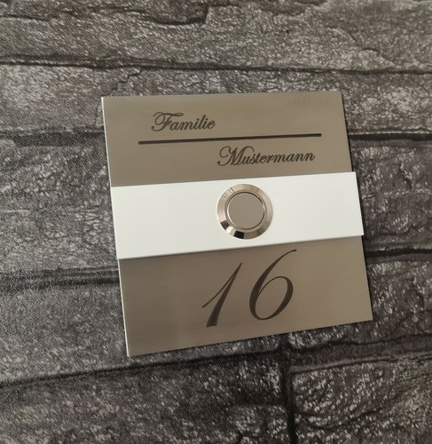 Edelstahl klingelplatte - edelstahl,