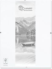 Rahmenlose Clip Rahmen Bilderrahmen Bilderhalter Foto Plexi CLAMARO 'N°1'-