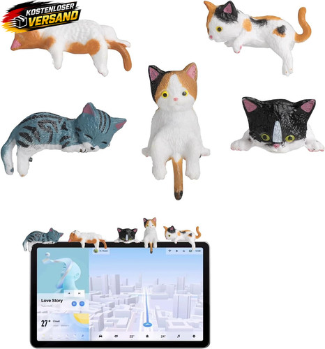 Mini katzen figuren set mit - mini,