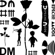 Mega set black depeche mode - dm,