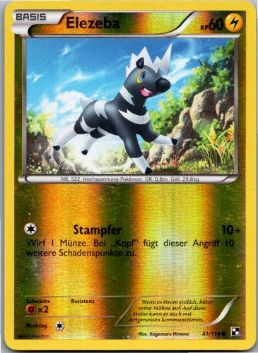 Pokémon elezeba 041 114 - pokémon,