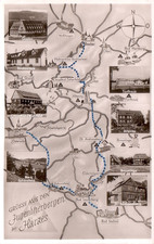 Postkarte :   Jugendherbergen in HARZ  ;   1963  gestempelt