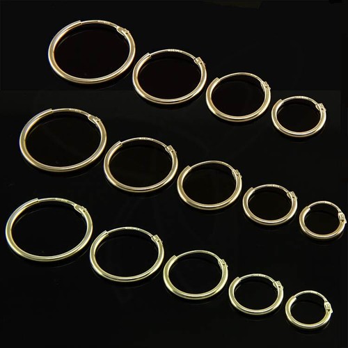 Gelb gold creolen - gelb,