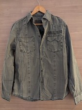 Herren Hemd Mustang Gr M Khaki