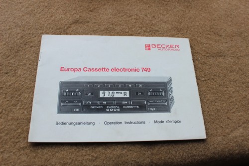 Becker electronic autoradio - becker,