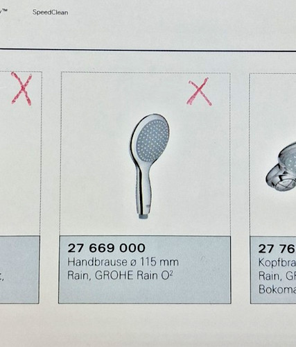 Grohe duschkopf handbrausen - duschkopf,