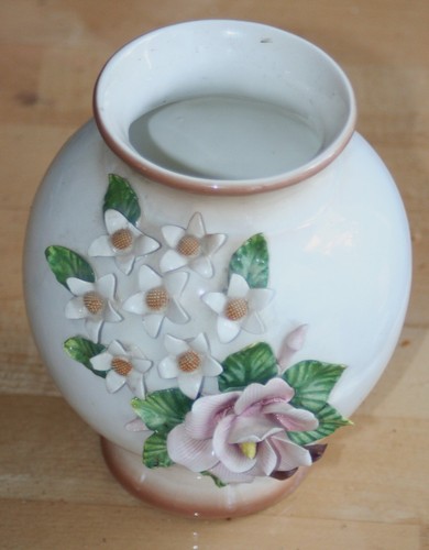 Blumen vase weiß - blumen,
