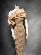 Creme abendkleid 36 - abendkleid, gr.