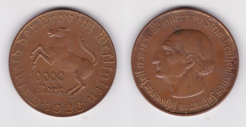 10000 mark notgeld der provinz - 10000,