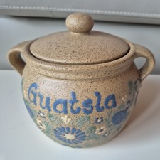 Schwäbische Guatsla Gebäckdose  Süßigkeiten Schüssel Schale Steingut Handarbeit 