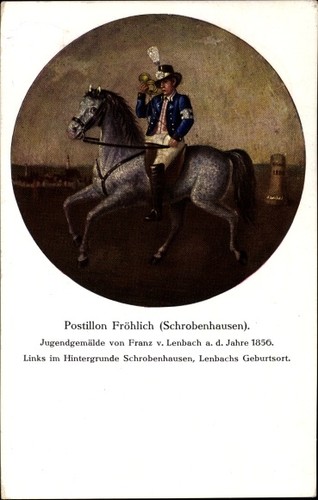 Künstler von lenbach - ak,