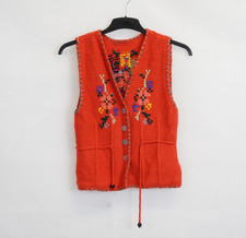 Handgestrickt Damen Strickweste Gr. S