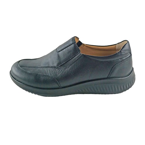 Jomos,Damenlederslipper,schwar