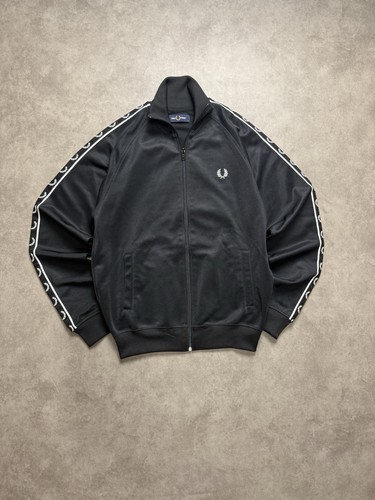 Fred perry trackjacket schwarz - perry,