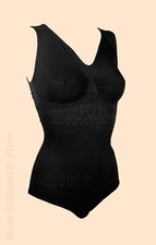 formschön und schlank Stütz-Body Verzierung M L XL XXL XXXL 3XL Bauchweg