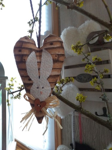 Hase herz stoffherz - hase,
