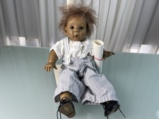 Jeckle Jansen Künstlerpuppe Puppe Vinyl Puppe 42 cm. Top Zustand 