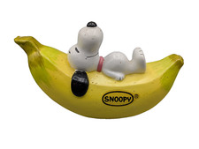 Snoopy Peanuts Banane Spardose Büchse 17cm Gelb 1966 United Feature Syndicate