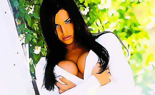 Poster xxl popart frau erotik - popart,