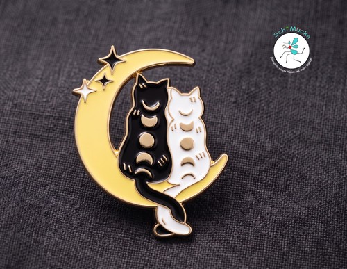 Anstecker katzen liebespaar - anstecker,