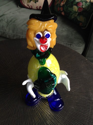 Clown aus glas - glas, bunt