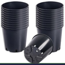 20 x Pflanztopf 12 L schwarz Ø 26 x 26 cm Blumentopf Pflanzgefäß Blumenkübel