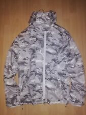 Superdry Arctic Hood Print Pop Zip Wind Jacke Gr. S Ice Camo/Ecru