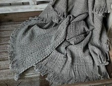 Kuscheldecke ROMA Strick GRAU