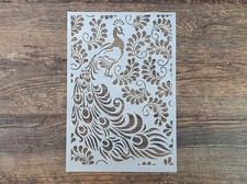 Schablone Pfau Ornament