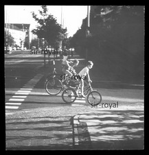 Hamburg 1970s - Boys with Bike