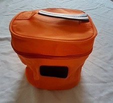 kleine Unisex Kosmetiktasche orange, Beauty Case, 16 cm x 15 cm x 13 cm   NEU