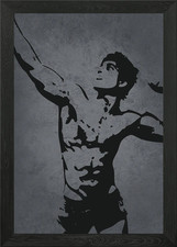 Zyzz kultiges gerahmtes