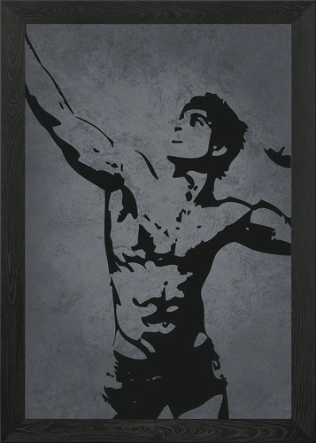 Zyzz kultiges gerahmtes