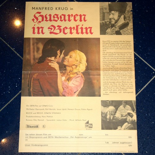 Ddr kinoposter husaren - ddr-kinoposter, in